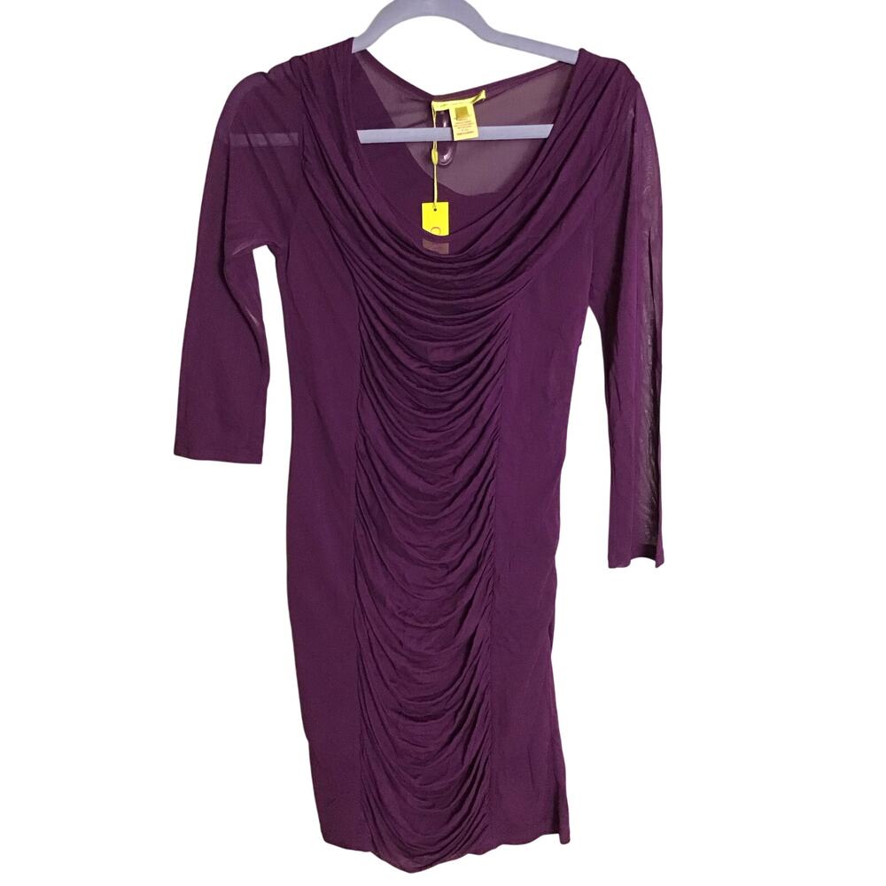 Catherine Malandrino Body con Mini  Dress Women Sz. Small Purple NWT Party Dress